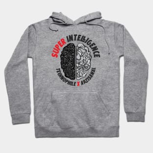 Super Intelligence Brain Technophile x Artisanal Scientist Artist Hoodie